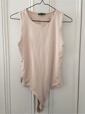 Dynamite Nude Sleeveless Bodysuit - Classic Scoop Neck